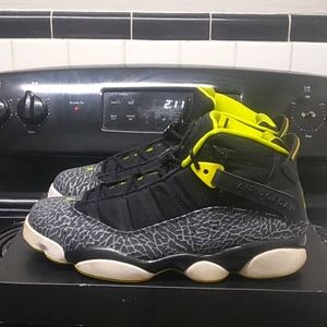 Air Jordan 6 rings (venom green) size 9.5 M/  11 W (2013 release)